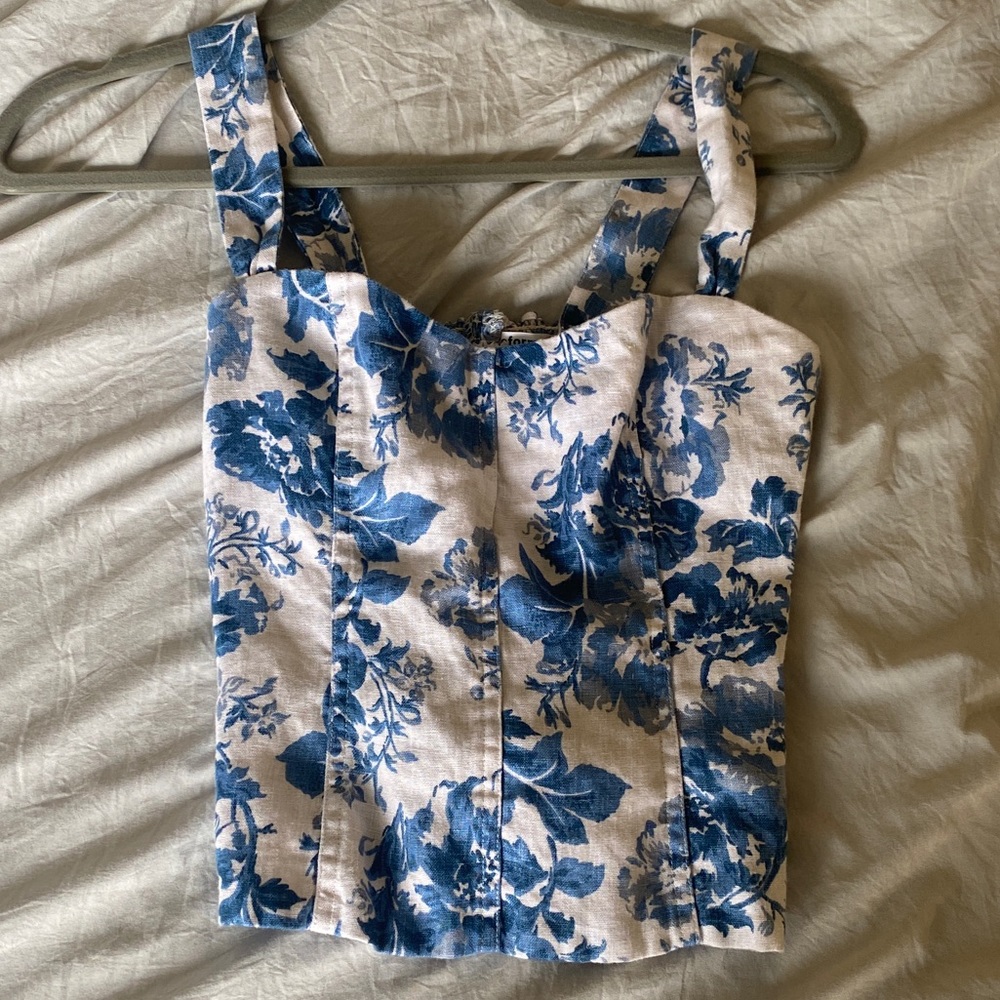 Reformation Floral Tank Top size 2